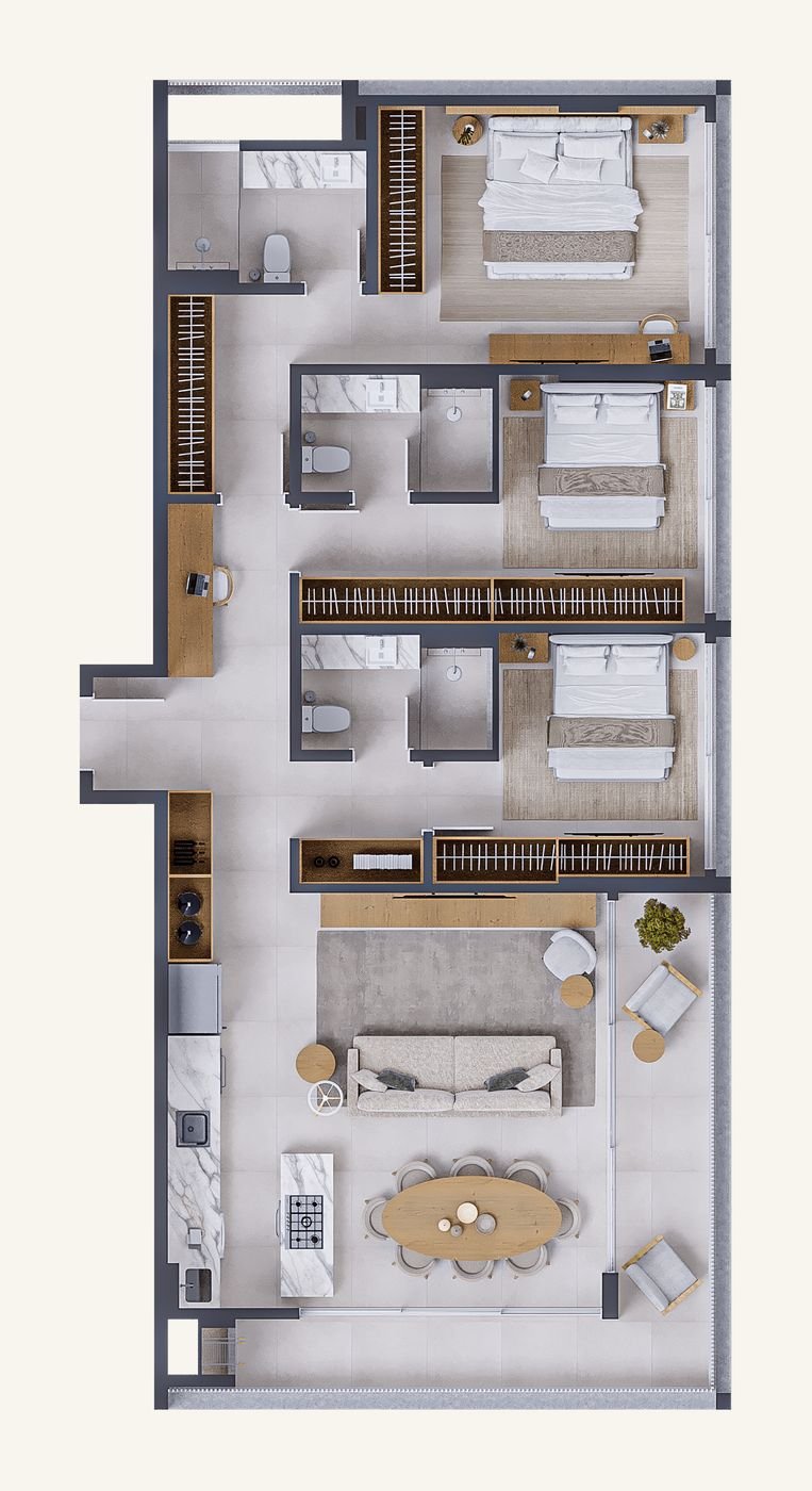 Planta Aptos 301 e 401