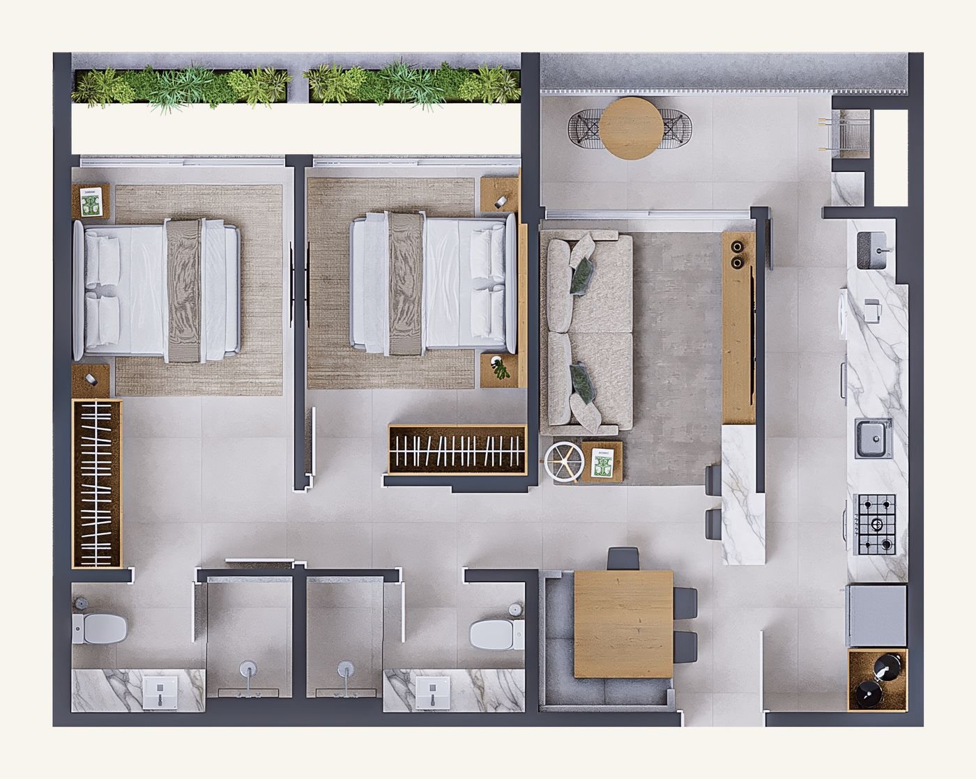 Planta Aptos 303 e 403