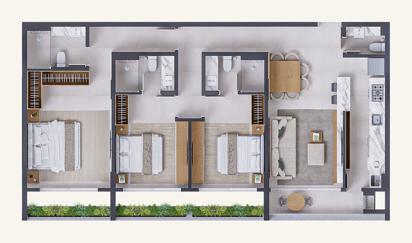 Planta Aptos 304 e 404