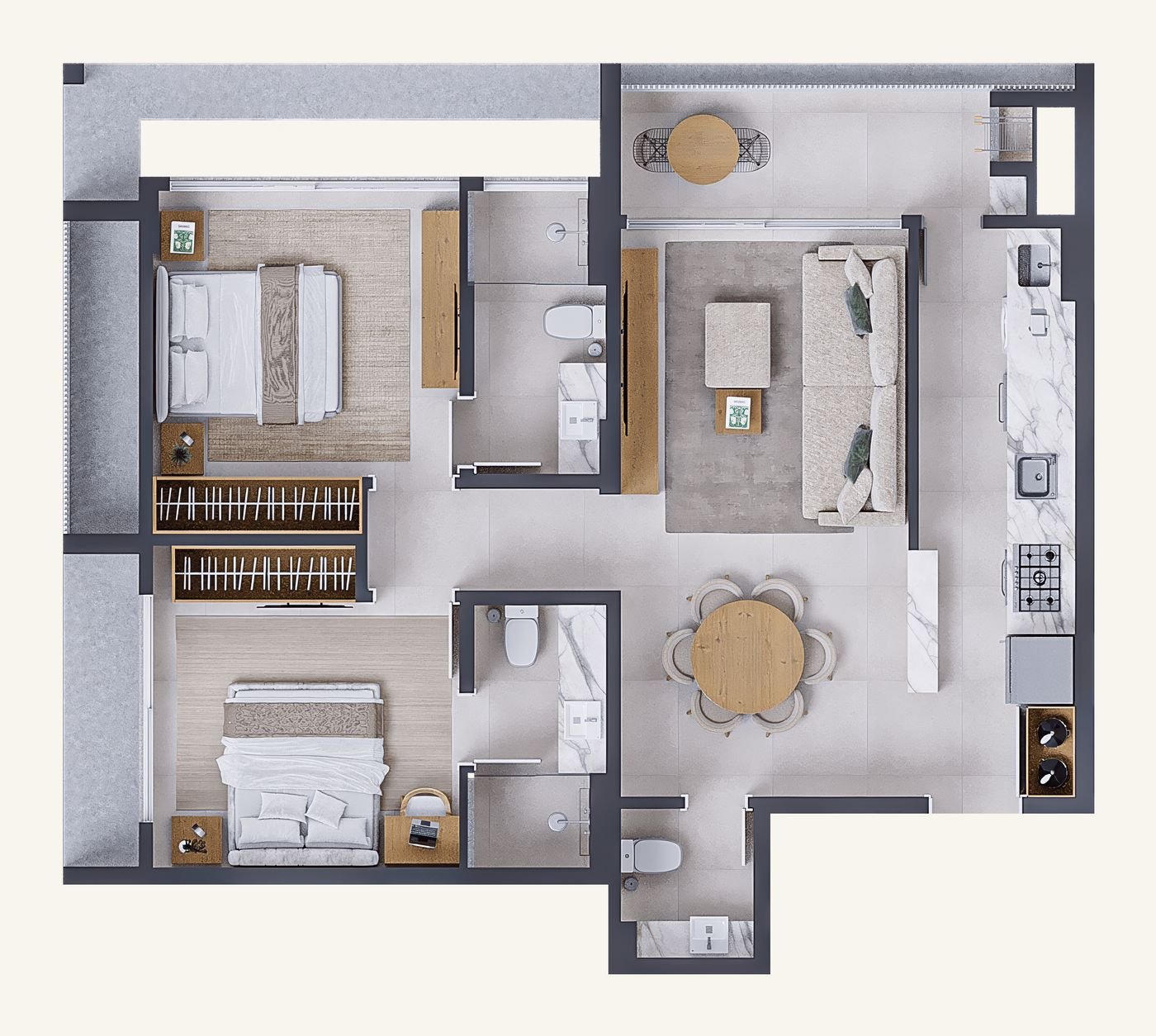Planta Aptos 308 e 408