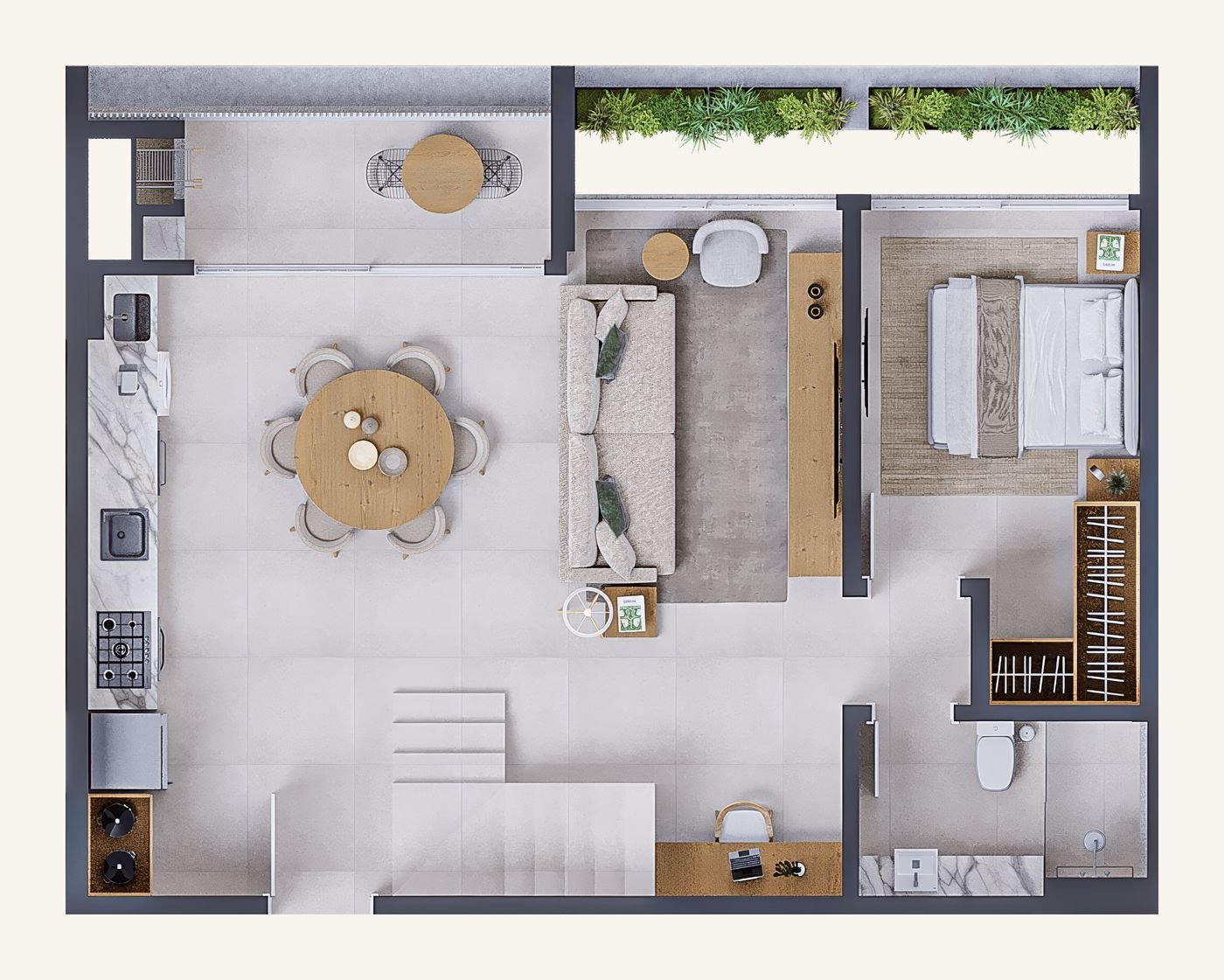 Planta Duplex 502 · piso inferior