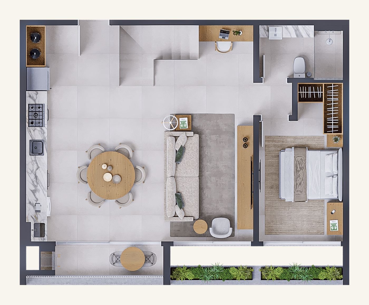 Planta Duplex 506 · piso inferior