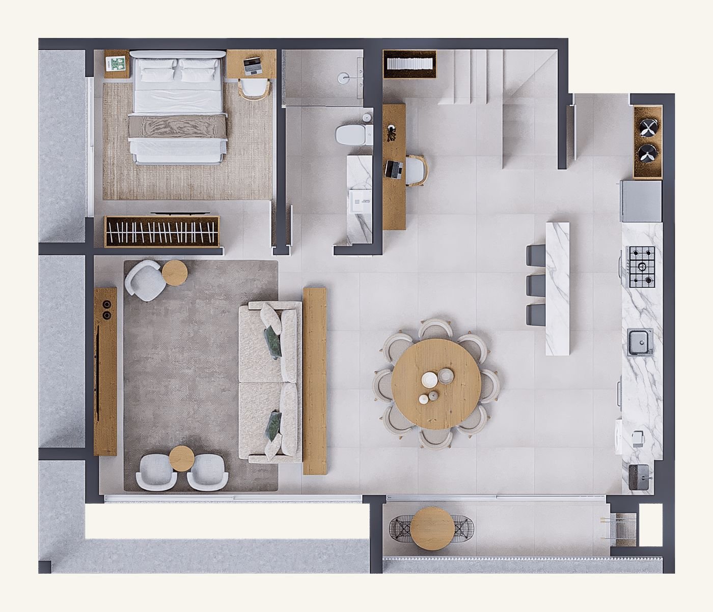 Planta Duplex 509 · piso inferior