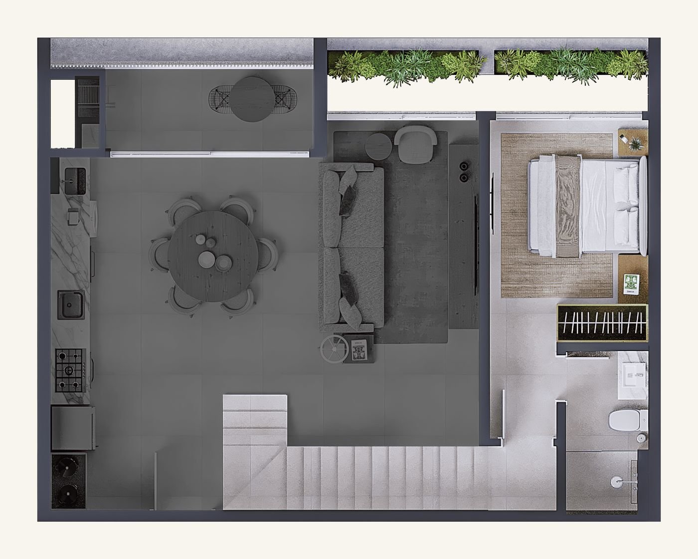 Planta Duplex 502 · mezanino