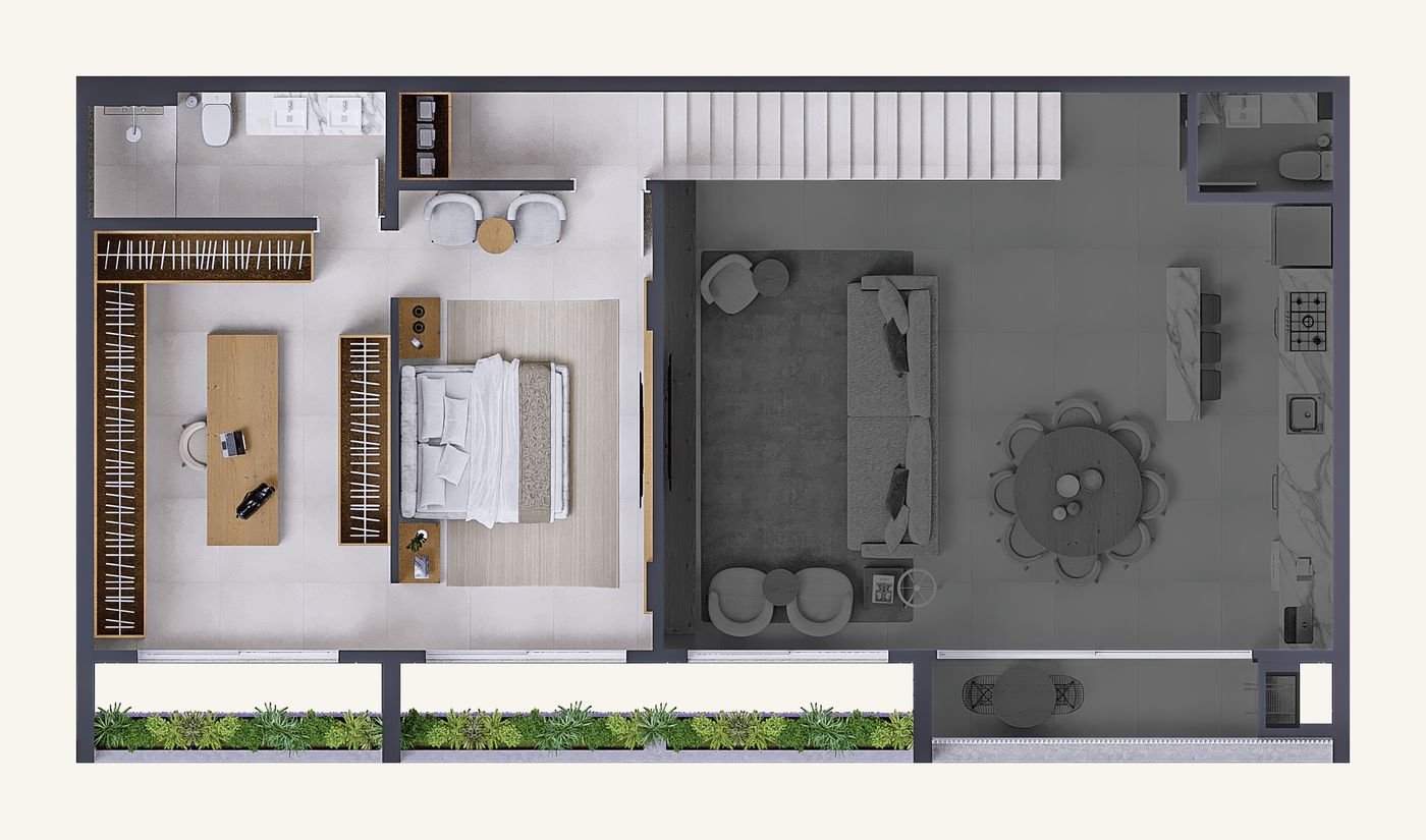 Planta Duplex 504 · mezanino
