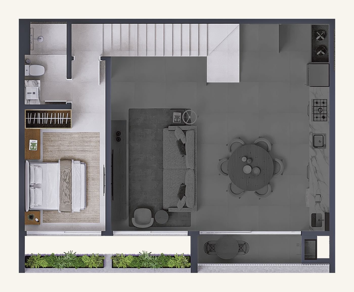 Planta Duplex 505 · mezanino