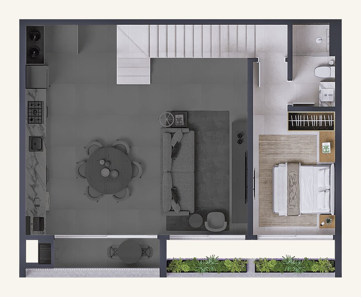 Planta Duplex 506 · mezanino