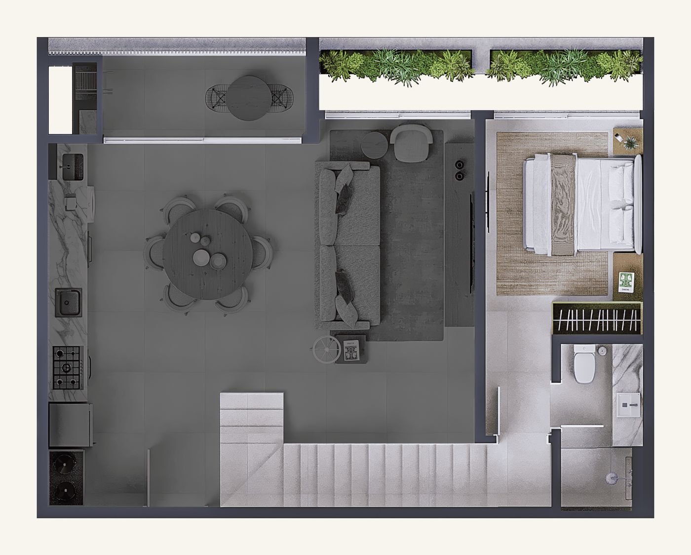 Planta Duplex 507 · mezanino
