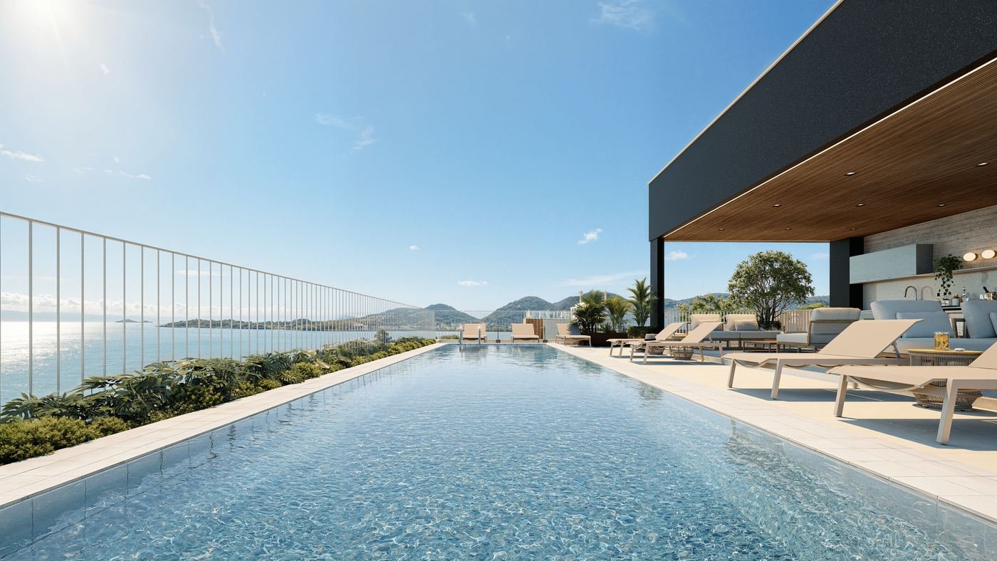 Piscina no rooftop